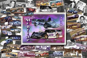 A sampling of some of the racecars M.J. McBride has raced over the years. (Image courtesy www.photosbyhoofer.com)