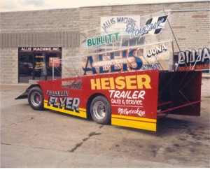 Bill Prietzel raced on both dirt and asphalt during his long racing career, including the days of the "wedge" dirt Late Models in the mid-1980s.