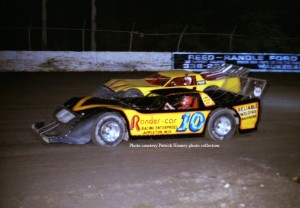 Pete Parker drove a Rander-Car dirt chassis for several years in the early 1980s. (Photo courtesy Patrick Heaney photo collection)
